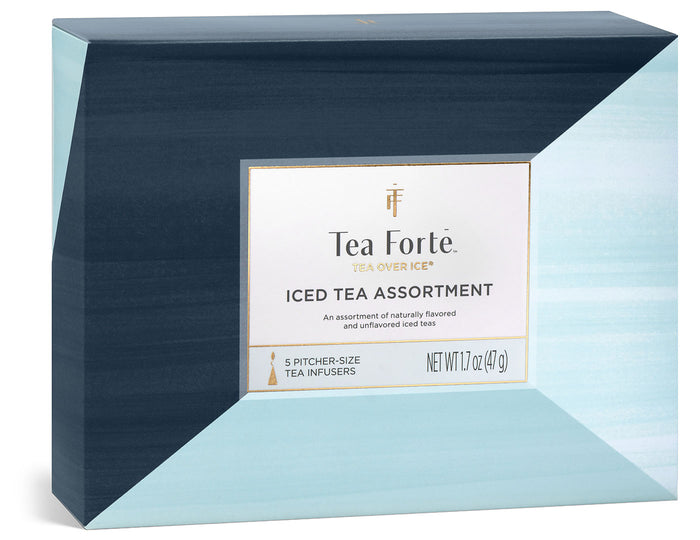 Tea Over Ice® 5pk Sampler, closed lid, front facing