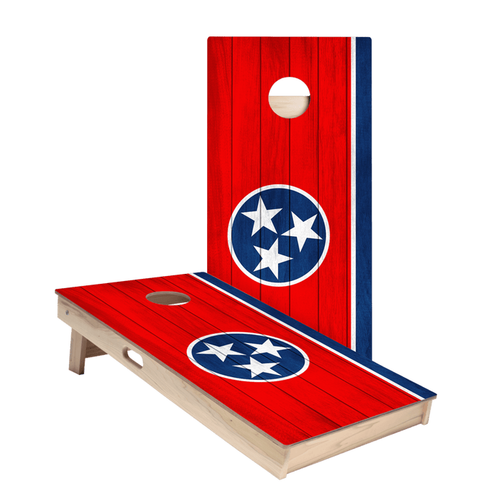 Tennessee Flag Star Cornhole Boards, - American Cornhole Association