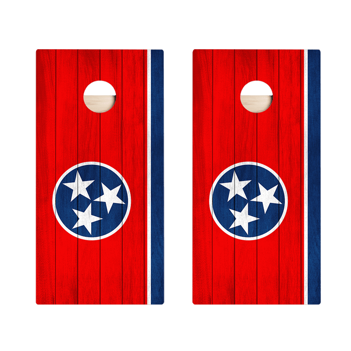 Tennessee Flag Star Cornhole Boards, - American Cornhole Association