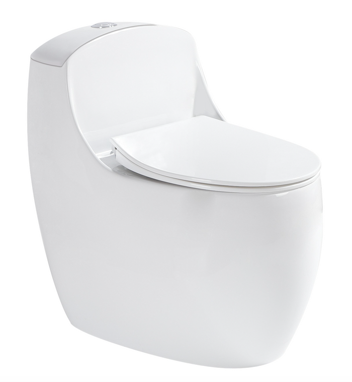 TERQA Siphonic Spinning Flush WC Complete Set c/w UF Seat Cover (S-300mm) - White