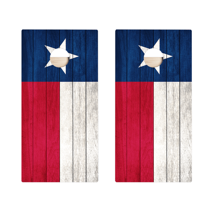 Texas Flag Star Cornhole Boards - ACA - 000036 | American Cornhole Association