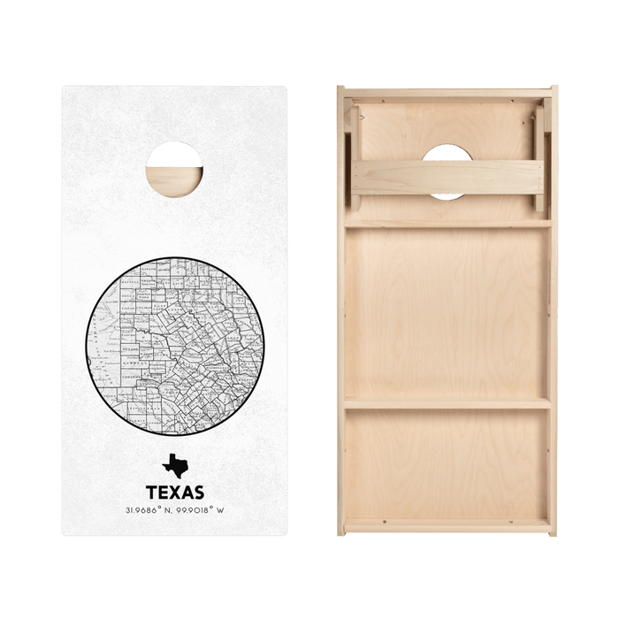 Texas State Map Star Cornhole Boards, - American Cornhole Association