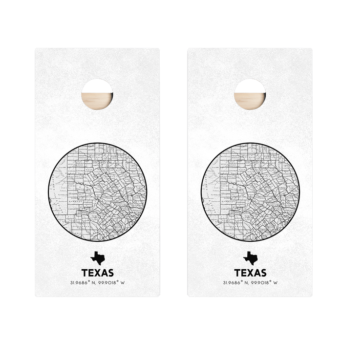 Texas State Map Star Cornhole Boards, - American Cornhole Association