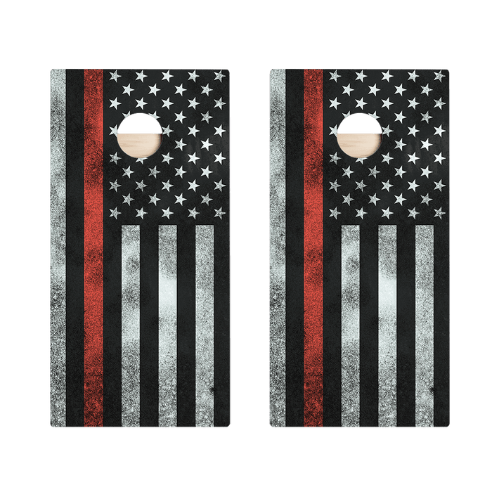 Thin Red Line Star Cornhole Boards, - American Cornhole Association