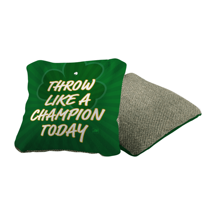 Throw Like a Champion Limited Edition Synergy Soft Cornhole Bags | 03.26 DROP - Green 107041-129 | American Cornhole Association