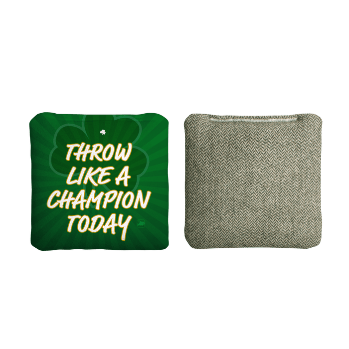 Throw Like a Champion Limited Edition Synergy Soft Cornhole Bags | 03.26 DROP - Green 107041-129 | American Cornhole Association