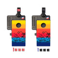 Tie Dye Beach Double Chuck Mini Cornhole Tabletop Game, - American Cornhole Association