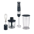 Morphy Richards hand blender with attachments on a white background