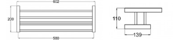 Towel Rack - Black