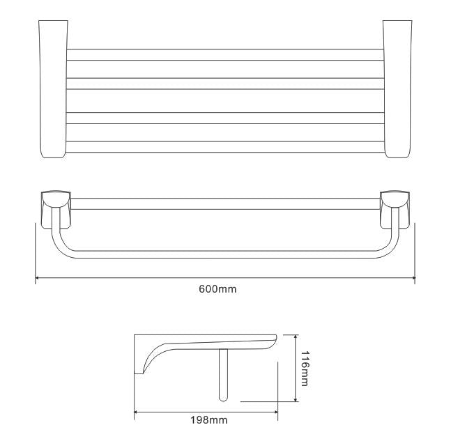 Towel Rack - Grey