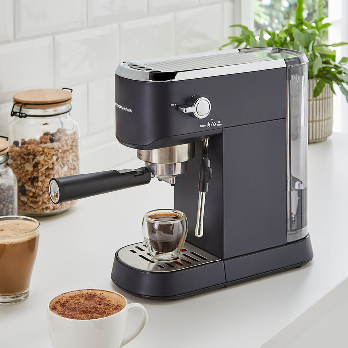 Traditional Compact Pump Espresso Coffee Machine - Navy