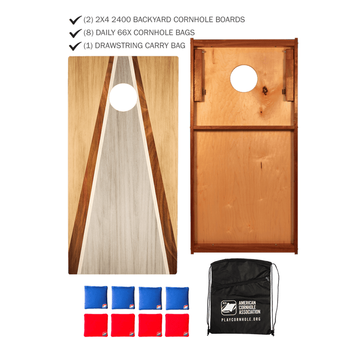 Triangle Beginner Basics 2x4 Cornhole Set with Bags -  | American Cornhole Association