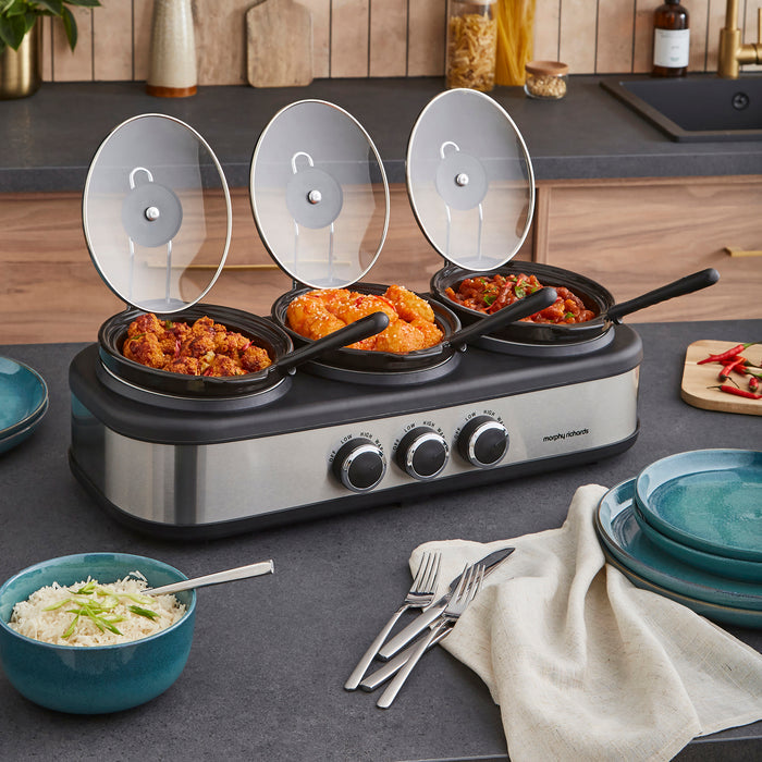 Three Pot Slow Cooker