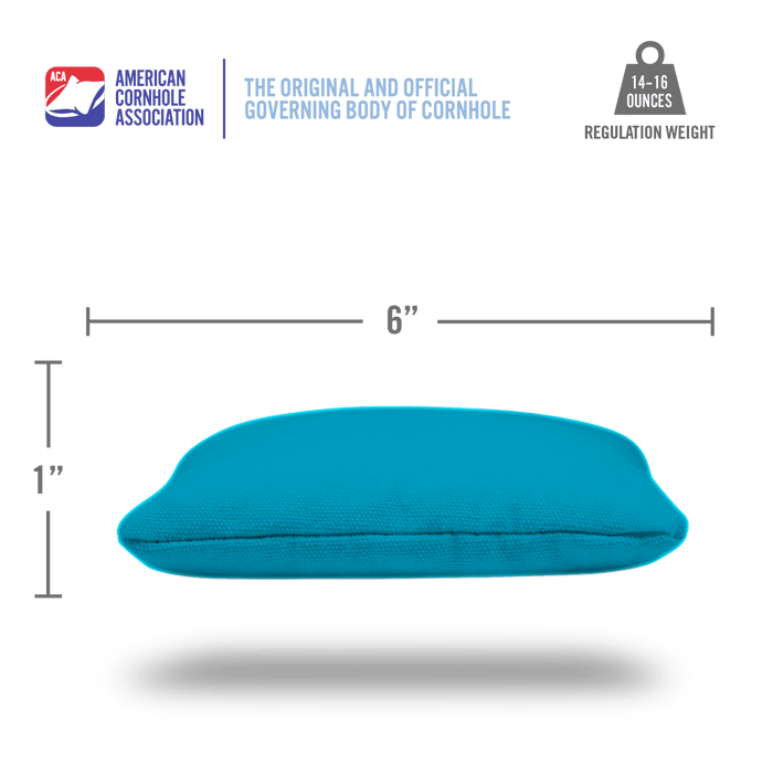 Turquoise Daily 66x Cornhole Bags - American Cornhole Association