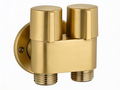 Two Way Angle Valve - Matt Gold
