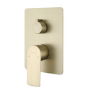 Two Way Concealed Bath Mixer with Diverter - Matt Gold