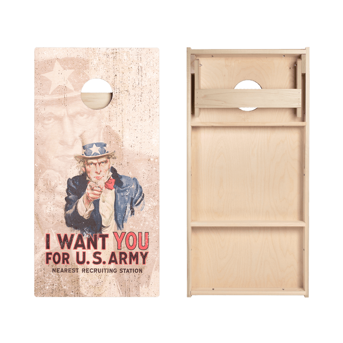 Uncle Sam Star Cornhole Boards - ACA - 000166 | American Cornhole Association