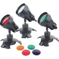Underwater Submersible Pond Garden LED Light Set Of 3 With Colour Lenses