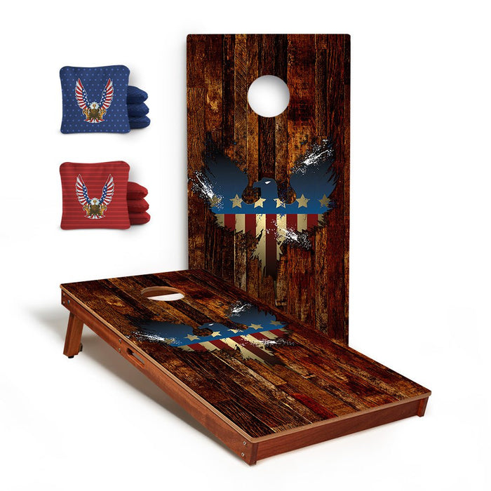 USA Eagle Sig Pro 2x4 Regulation Cornhole Bundle -  | American Cornhole Association
