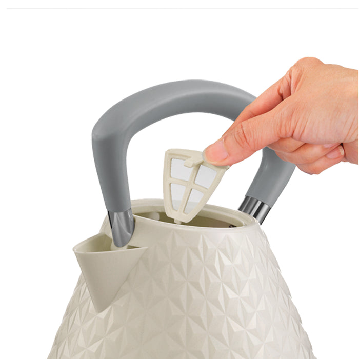 kettle filter being removed
