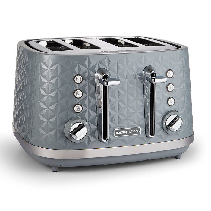 Vector Kettle and Toaster Set - Grey