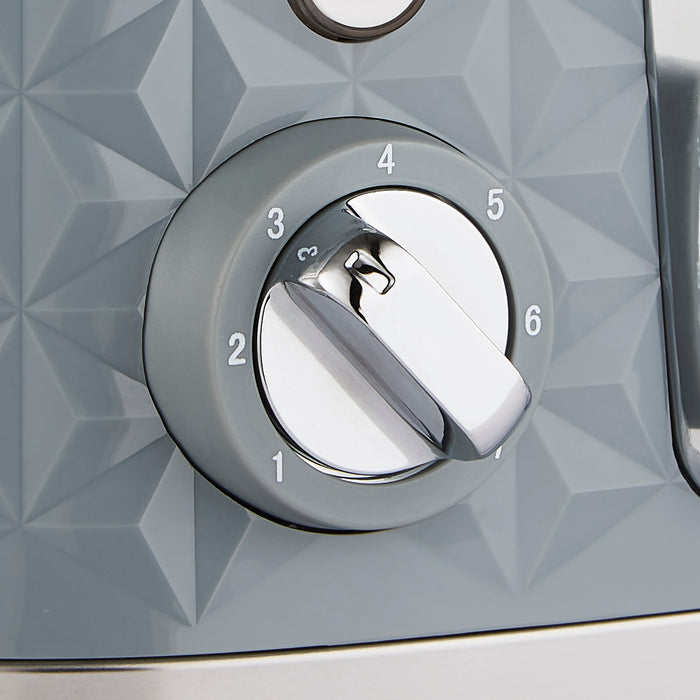 Vector Kettle and Toaster Set - Grey