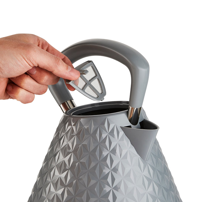 Vector Kettle and Toaster Set - Grey