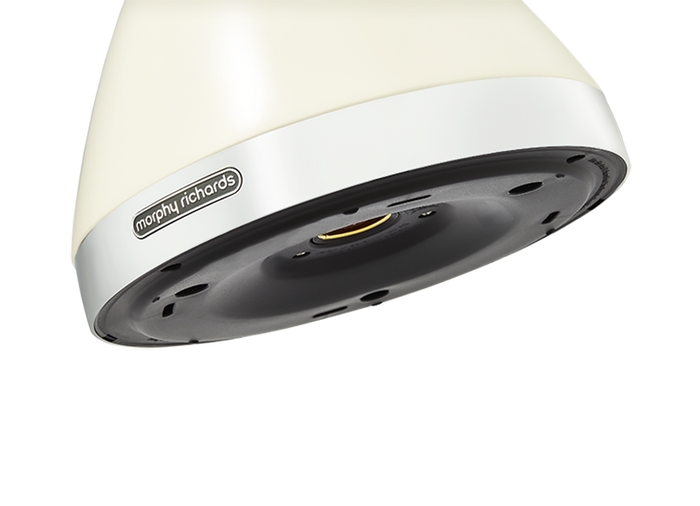 Bottom of white kettle