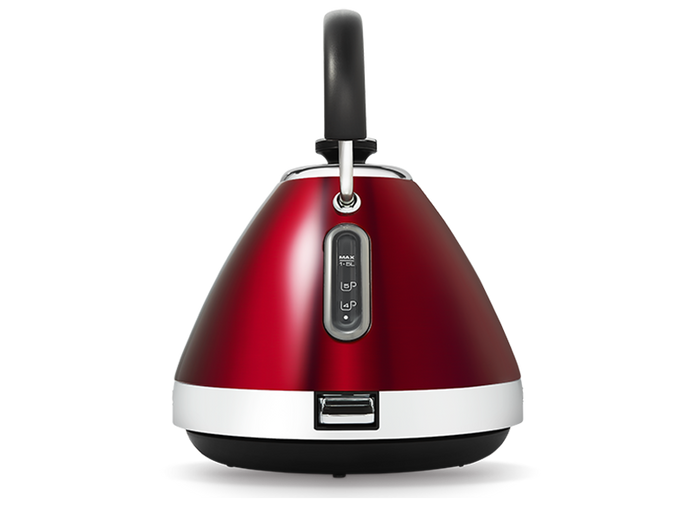Side of red kettle