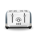 Venture Retro Blue 4 Slice Toaster - Basalt