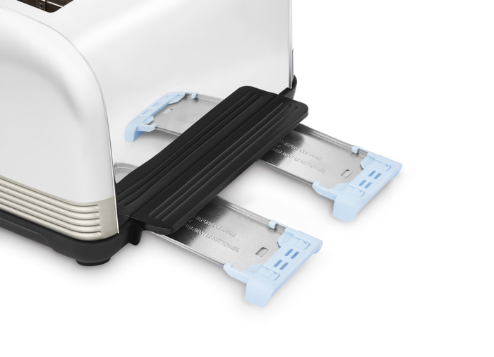 Venture Retro Silver 4 Slice Toaster - Tungsten
