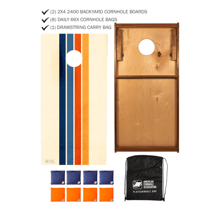 Vintage Beginner Basics 2x4 Cornhole Set with Bags -  | American Cornhole Association