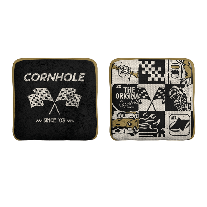 Vintage Racing Limited Edition Synergy Edge Cornhole Bags | 07.25 Drop - American Cornhole Association