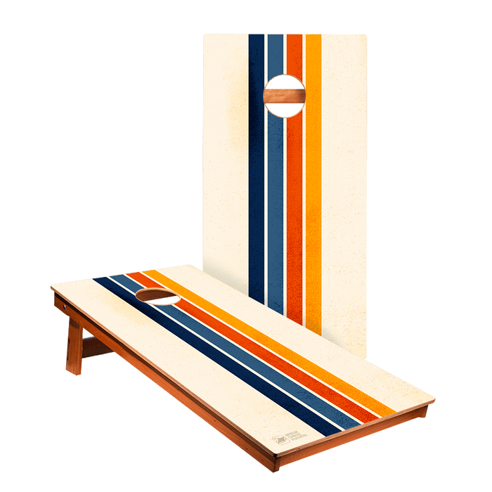 Vintage Stripes Backyard 2400 Cornhole Boards - WACA-000416 | American Cornhole Association