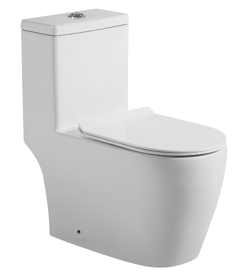 VIZION Washdown Spinning Flush WC Complete Set with UF Seat Cover (S-250mm) - White