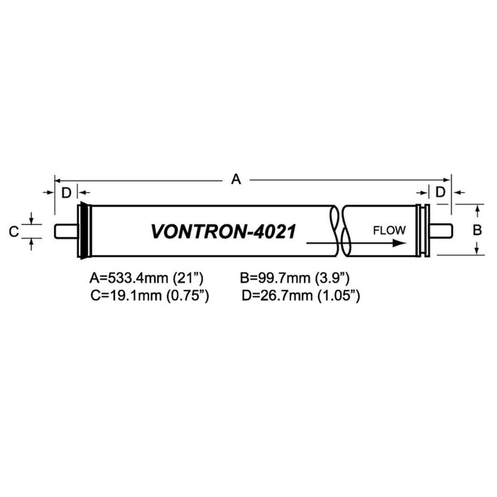 Vontron ULP21-4021 Commercial 21" Reverse Osmosis RO Membrane
