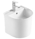 Wall Hung Wash Basin c/w Fixing Bolts - White