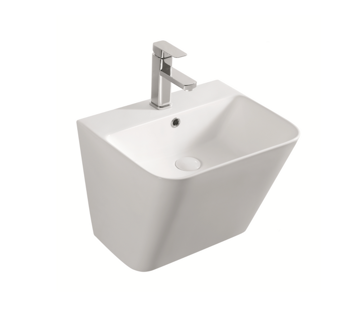 Wall Hung Wash Basin c/w Fixing Bolts - White