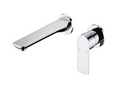Wall Mounted 2 Hole Basin Mixer - Chrome