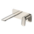 Wall Mounted 2 Hole Basin Mixer with Backplate - French Gold