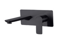 Wall Mounted 2 Hole Basin Mixer with Backplate - Grey