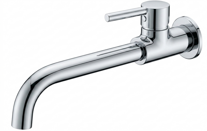 Wall Mounted Basin Tap - Chrome