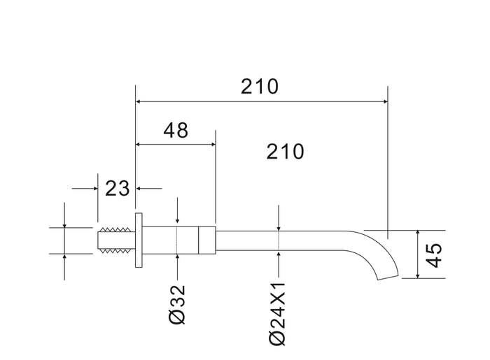 Wall Mounted Spout