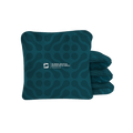 Wavy Teal Lock Shot Cornhole Bags with dual-sided microsuede control fabric by the American Cornhole Association.