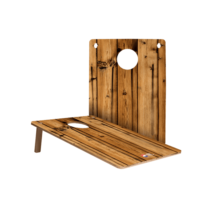 Weathered Barn Wood Jamboree Cornhole Boards - 106883 - 420 | American Cornhole Association