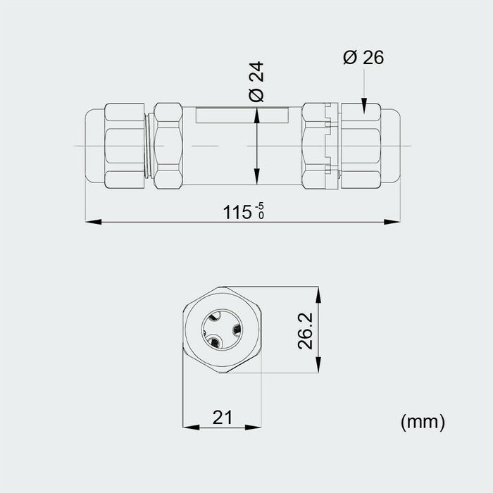 Weatherproof Cable Connector CUJ-01 (IP68)