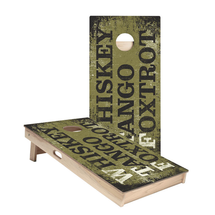 Whiskey Tango Foxtrot Star Cornhole Boards - ACA - 000167 | American Cornhole Association