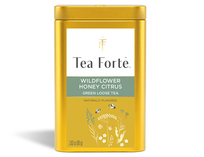 Wildflower Honey Citrus Loose Leaf Tea Canister - front view