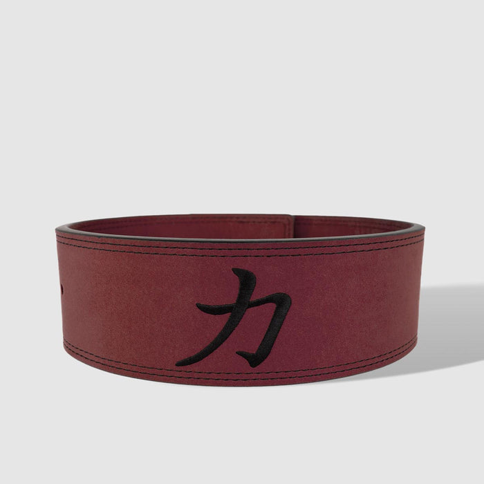 Wine-Red Lever Belt, 10mm - IPF Approved - Strength Shop