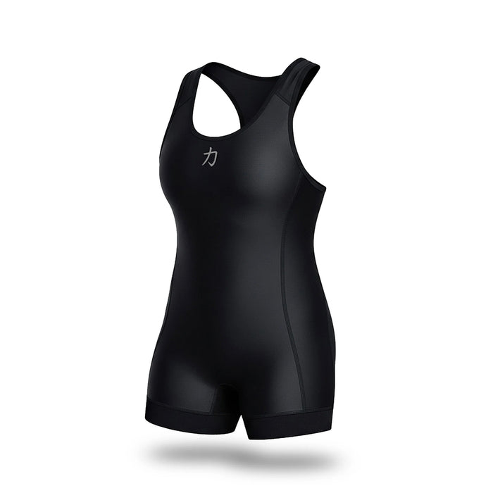Women's Singlet, Black with Grey Logo – IPF Approved - Strength Shop